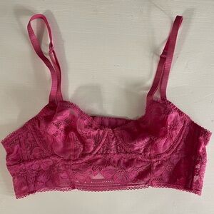 Free People Fuchsia Lace Bralette